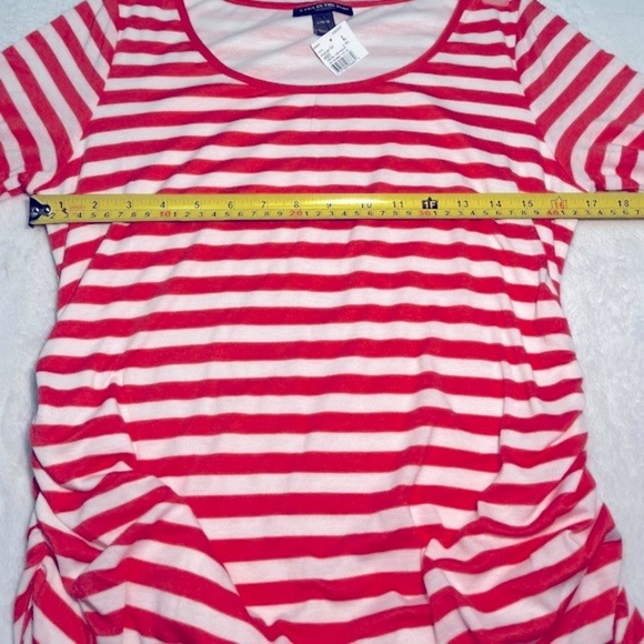 A Pea in the Pod NWT maternity dress red/white striped Sz Large Babybump 🎉HP🎉 - Picture 5 of 8